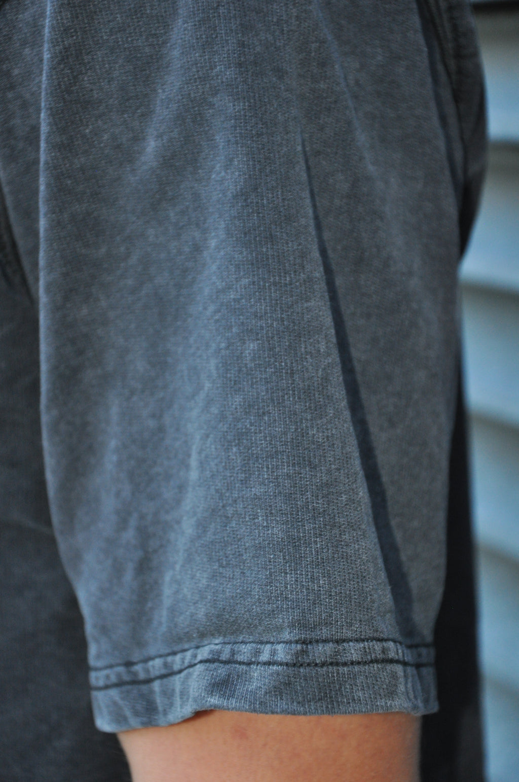 260GSM Unisex Faded Raw Hem T-shirt