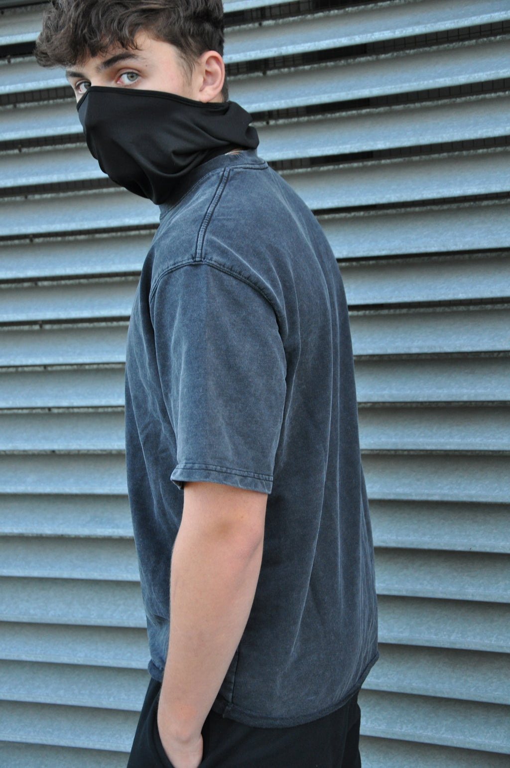 260GSM Unisex Faded Raw Hem T-shirt